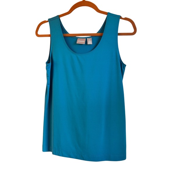 Chico's Tops - Chicos Tank‎ Top Blue Small Or 0